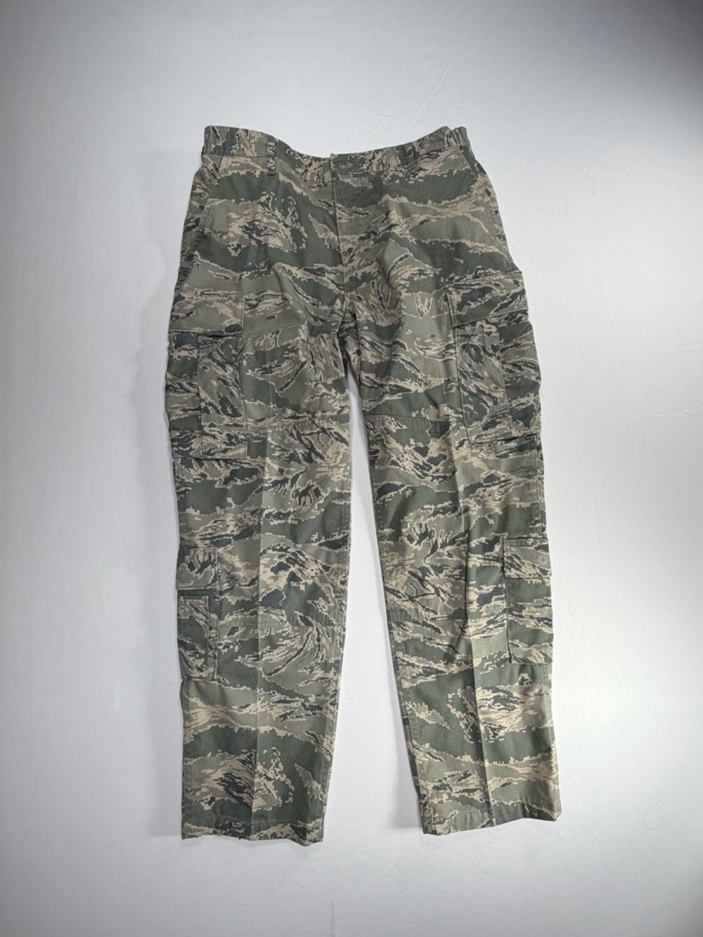 USAF ABU Cargo Pants Digital Tiger Stripe Camo Mens 36S Military Tactical